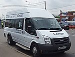 Бесплатный автобус Genser в пункт аренды автомобилей АрендаАвто-вли на Новорязанском шоссе